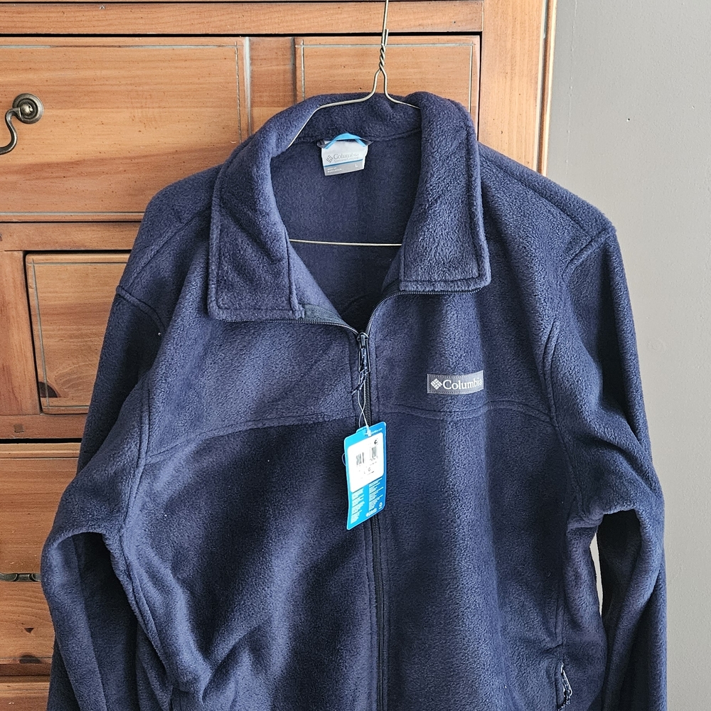Columbia Dark Blue Full Zip Fleece